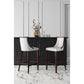 Manhattan Comfort Fifth Avenue 45"H Pearl White & Walnut Beech Wood Bar Stool