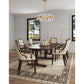 Manhattan Comfort Fifth Avenue Faux Leather Dining Armchair Cream & Walnut