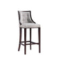 Manhattan Comfort Fifth Avenue Faux Leather Light Gray Barstools In A Set Of 3