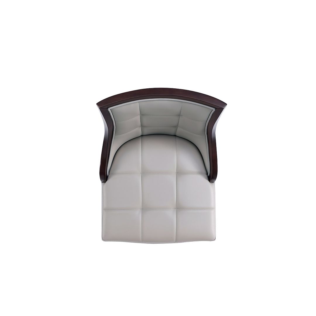 Manhattan Comfort Fifth Avenue Faux Leather Light Gray Counter Stool In A Set Of 3