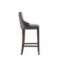 Manhattan Comfort Fifth Avenue Faux Leather Pebble Gray Barstools In A Set Of 3