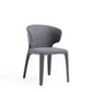 Manhattan Comfort Fifth Conrad Modern Woven Tweed Gray Dining Chairs In A Set Of 4