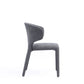 Manhattan Comfort Fifth Conrad Modern Woven Tweed Gray Dining Chairs In A Set Of 4