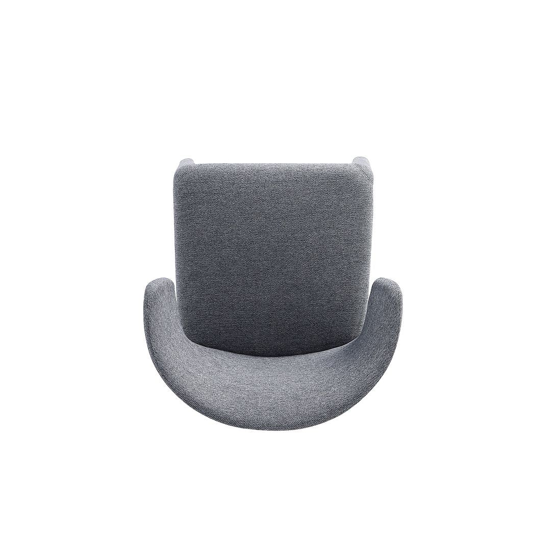 Manhattan Comfort Fifth Conrad Modern Woven Tweed Gray Dining Chairs In A Set Of 4