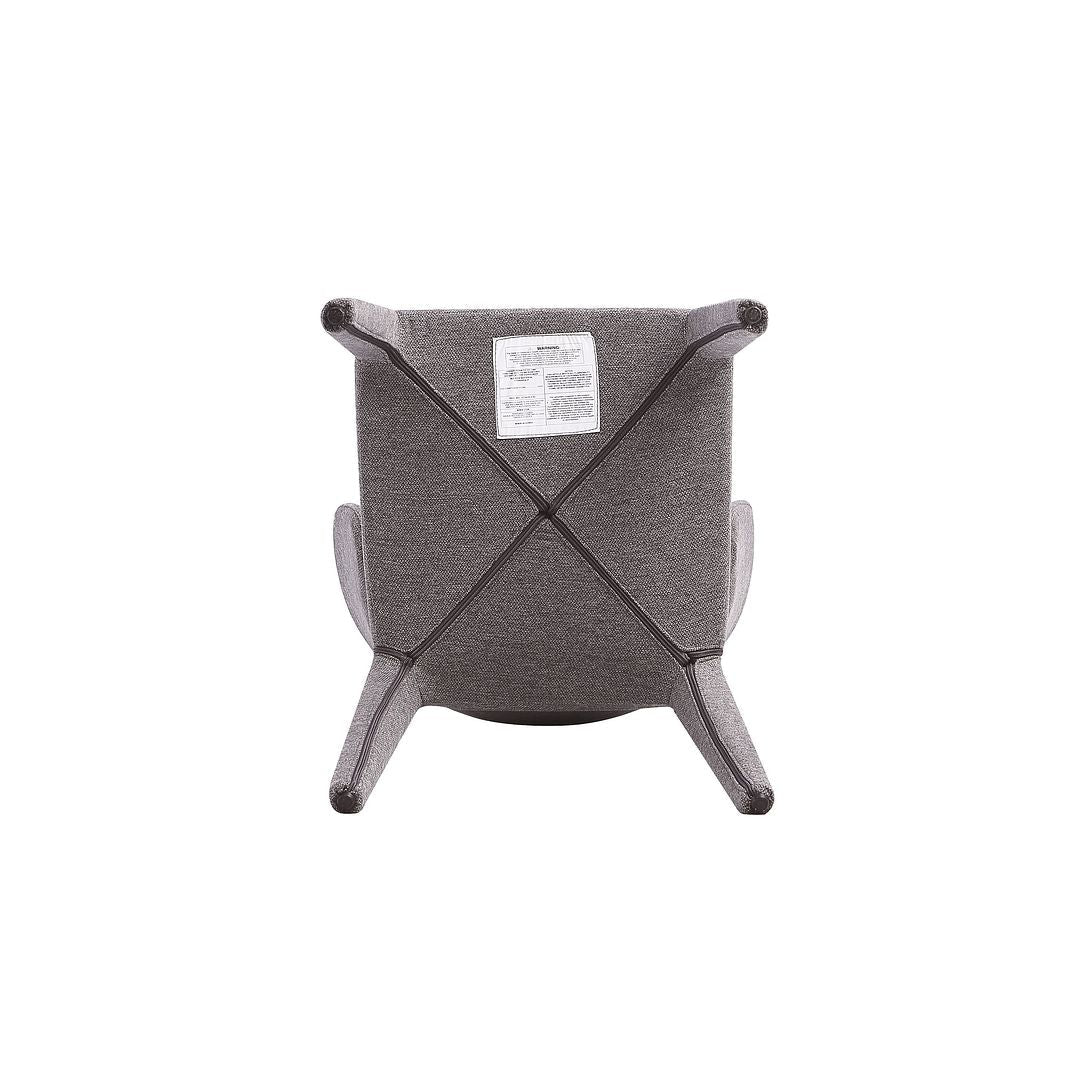 Manhattan Comfort Fifth Conrad Modern Woven Tweed Gray Dining Chairs In A Set Of 4