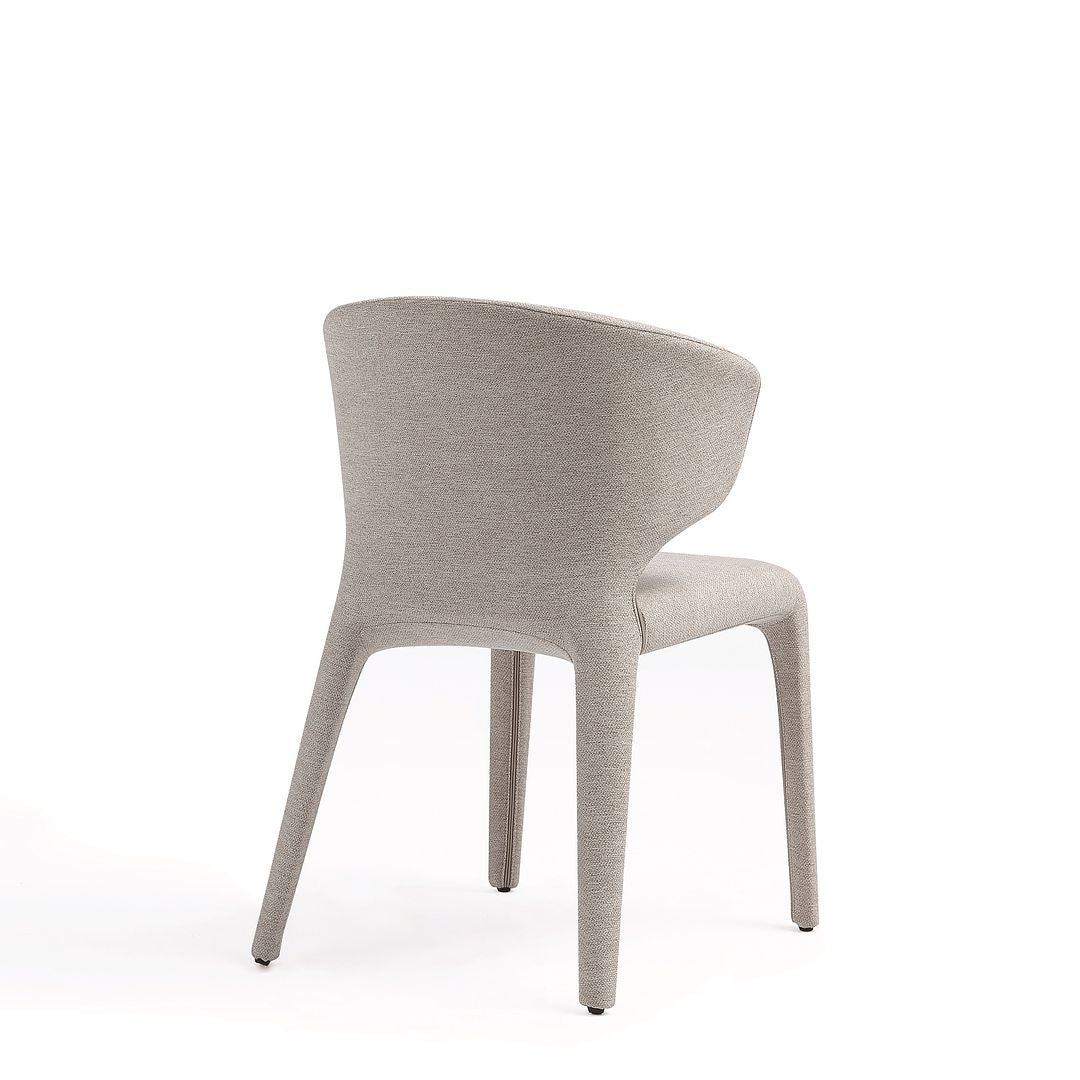 Manhattan Comfort Fifth Conrad Modern Woven Tweed Wheat Dining Chairs In A Set Of 2