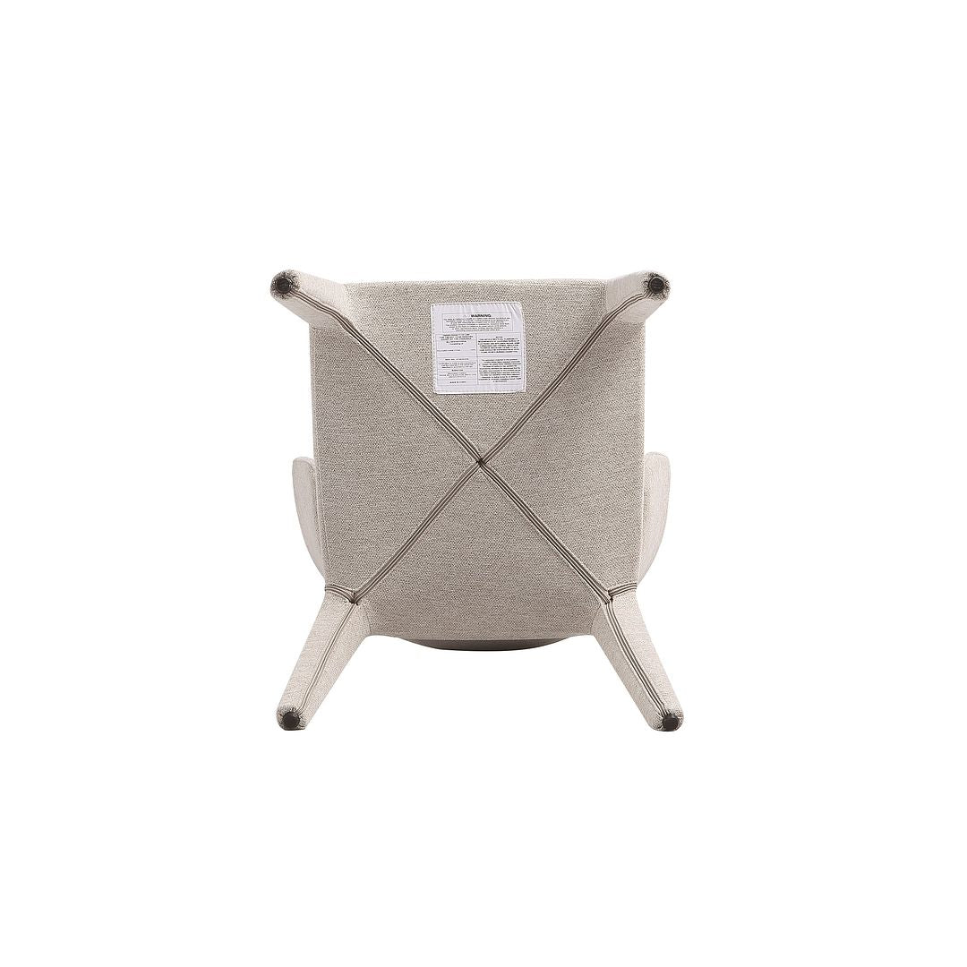 Manhattan Comfort Fifth Conrad Modern Woven Tweed Wheat Dining Chairs In A Set Of 2