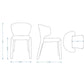 Manhattan Comfort Fifth Conrad Modern Woven Tweed Wheat Dining Chairs In A Set Of 4