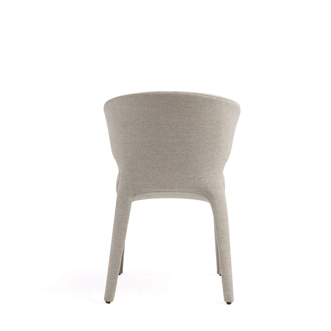 Manhattan Comfort Fifth Conrad Modern Woven Tweed Wheat Dining Chairs In A Set Of 4