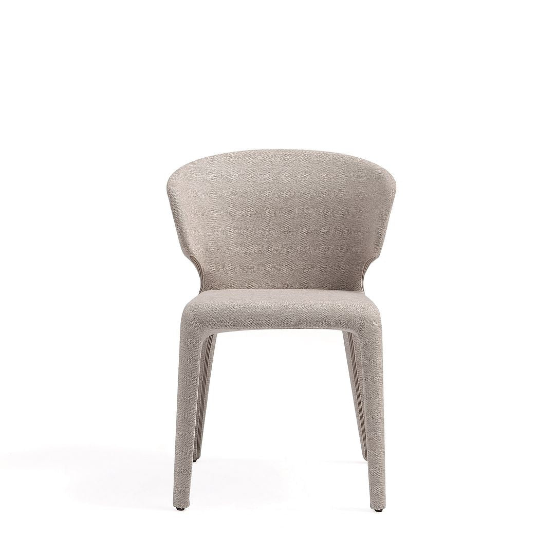 Manhattan Comfort Fifth Conrad Modern Woven Tweed Wheat Dining Chairs In A Set Of 4