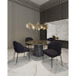 Manhattan Comfort Flor Fabric Dining Chair In Black