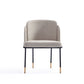 Manhattan Comfort Flor Fabric Wheat Dining Chair In A Set Of 2