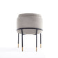Manhattan Comfort Flor Fabric Wheat Dining Chair In A Set Of 2