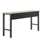 Manhattan Comfort Fortress 72" Garage Table In Natural Wood & Steel