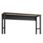 Manhattan Comfort Fortress 72" Garage Table In Natural Wood & Steel