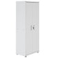 Manhattan Comfort Fortress Textured Metal 75" Garage Cabinet With 4 Adjustable Shelves In White