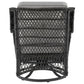 Manhattan Comfort Fruttuo Swivel Steel Rattan 3-Piece Patio Conversation Set With Cushions In Gray
