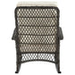 Manhattan Comfort Furttuo Steel Rattan Outdoor Rocking Chair With Cushions In Cream