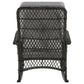 Manhattan Comfort Furttuo Steel Rattan Outdoor Rocking Chair With Cushions In Gray