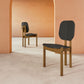 Manhattan Comfort Gales 2-Piece Black Dining Chairs With Solid Wooden Legs