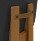 Manhattan Comfort Gales 2-Piece Black Dining Chairs With Solid Wooden Legs