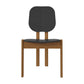 Manhattan Comfort Gales 2-Piece Black Dining Chairs With Solid Wooden Legs