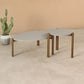 Manhattan Comfort Gales 2-Piece Greige End Table & Coffee Table Set