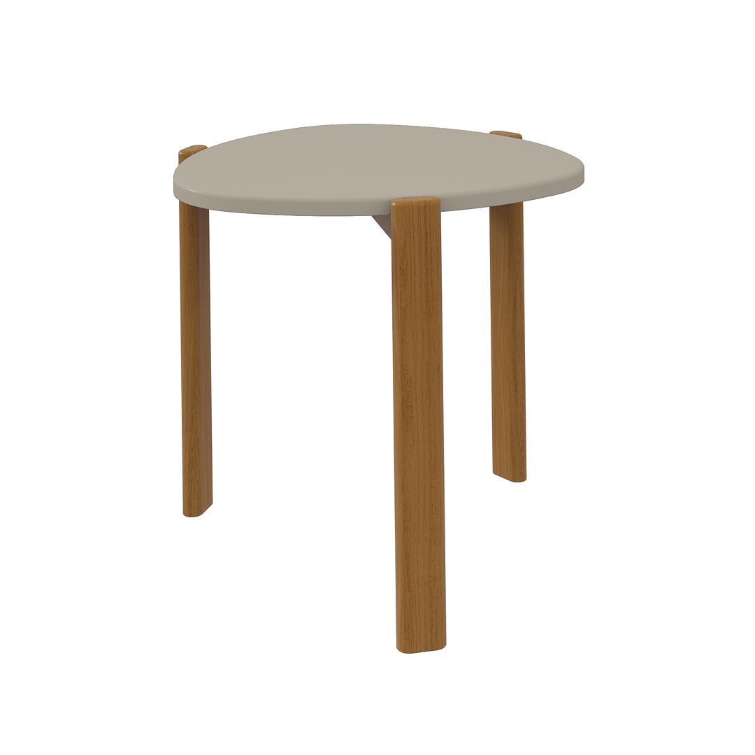 Manhattan Comfort Gales 2-Piece Greige End Table & Coffee Table Set