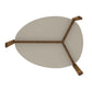 Manhattan Comfort Gales 2-Piece Greige End Table & Coffee Table Set