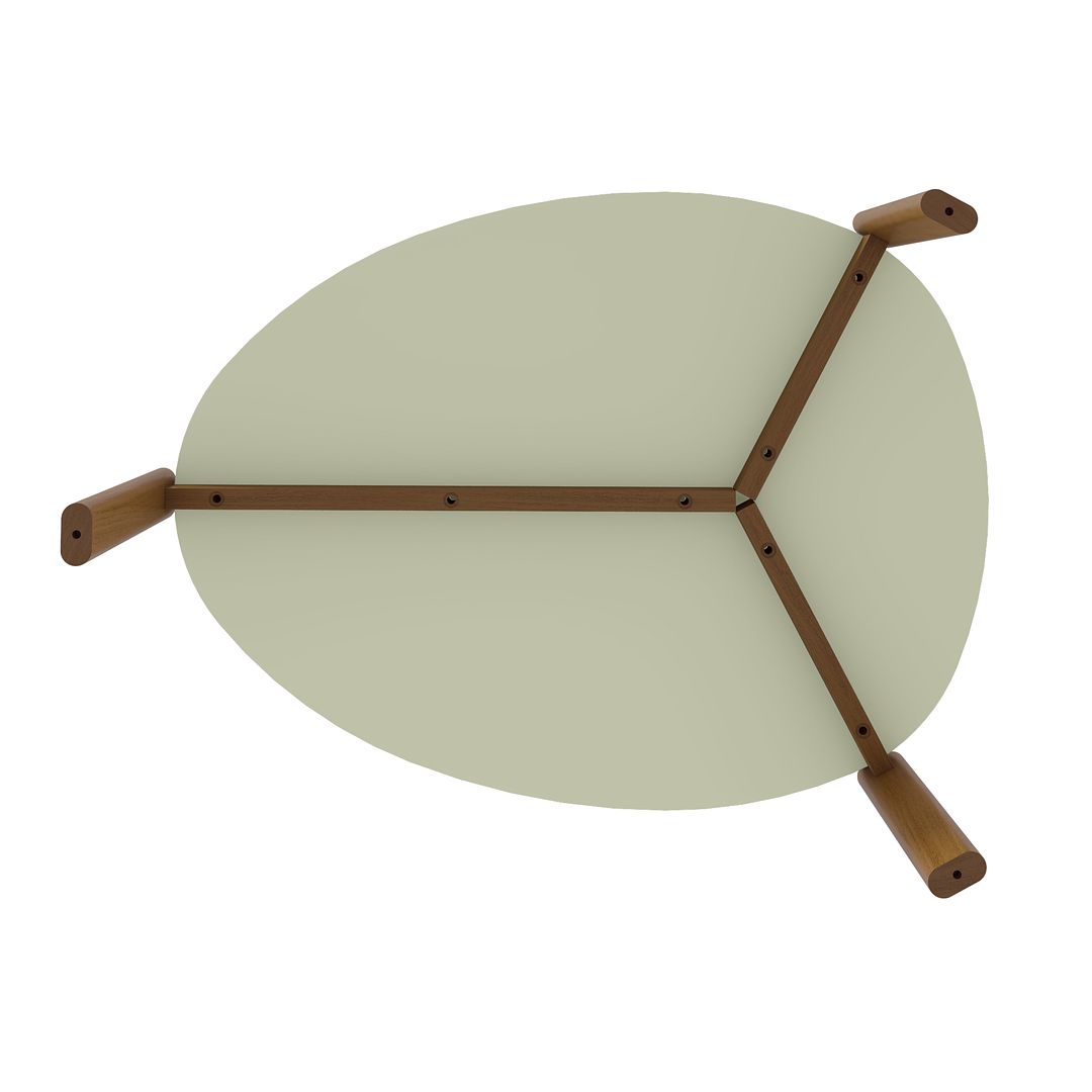 Manhattan Comfort Gales 2-Piece Pistachio Green End Table & Coffee Table Set