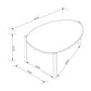 Manhattan Comfort Gales 2-Piece White End Table & Coffee Table Set