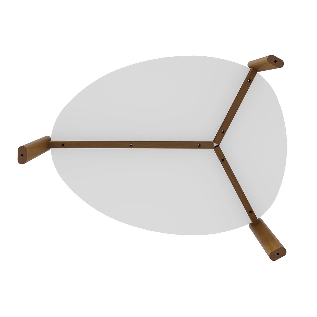 Manhattan Comfort Gales 2-Piece White End Table & Coffee Table Set