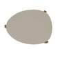 Manhattan Comfort Gales 32" Gloss Greige Coffee Table With Solid Wooden Legs