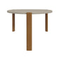 Manhattan Comfort Gales 32" Gloss Greige Coffee Table With Solid Wooden Legs