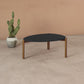 Manhattan Comfort Gales 32" Matte Black Coffee Table With Solid Wooden Legs