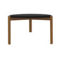 Manhattan Comfort Gales 32" Matte Black Coffee Table With Solid Wooden Legs