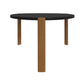 Manhattan Comfort Gales 32" Matte Black Coffee Table With Solid Wooden Legs