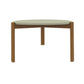 Manhattan Comfort Gales 32" Pistachio Green Coffee Table With Solid Wooden Legs