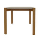 Manhattan Comfort Gales 47" Rectangular Gloss Greige Dining Table With Solid Wooden Legs