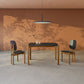 Manhattan Comfort Gales 47" Rectangular Matte Black Dining Table With Solid Wooden Legs
