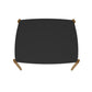 Manhattan Comfort Gales 47" Rectangular Matte Black Dining Table With Solid Wooden Legs