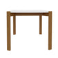 Manhattan Comfort Gales 47" Rectangular Matte White Dining Table With Solid Wooden Legs