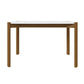 Manhattan Comfort Gales 47" Rectangular Matte White Dining Table With Solid Wooden Legs