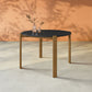 Manhattan Comfort Gales 47" Round Matte Black Dining Table With Solid Wooden Legs