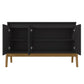 Manhattan Comfort Gales 49" Mid-Century Modern Sideboard In Black