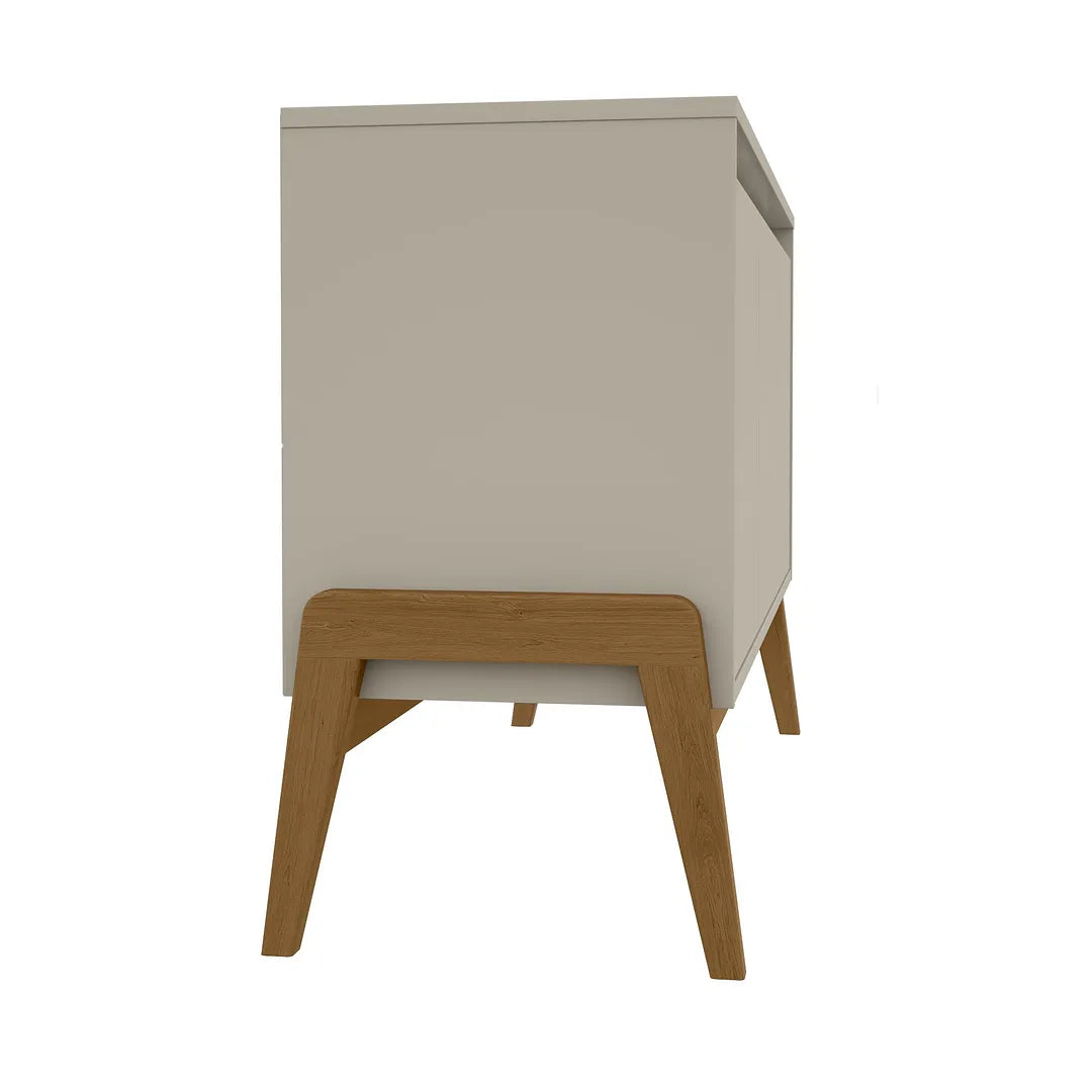 Manhattan Comfort Gales 49" Mid-Century Modern Sideboard In Off-White