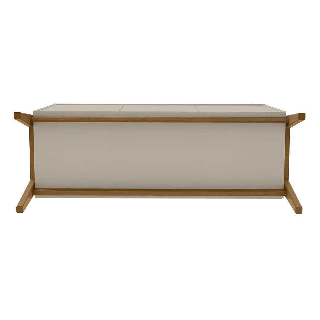 Manhattan Comfort Gales 49" Mid-Century Modern Sideboard In Off-White