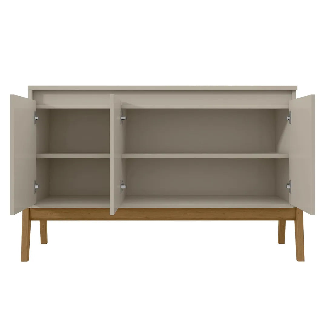 Manhattan Comfort Gales 49" Mid-Century Modern Sideboard In Off-White