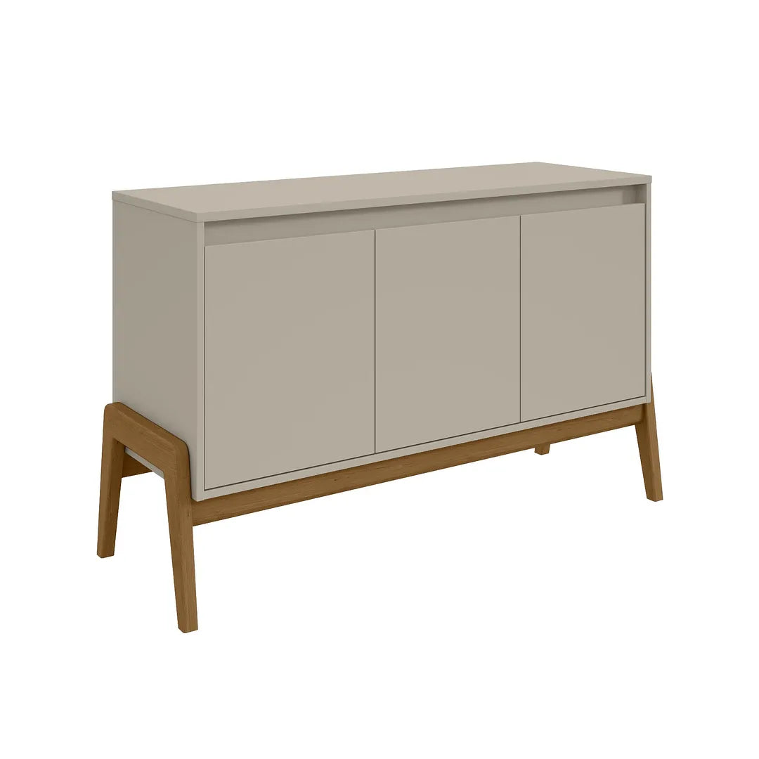 Manhattan Comfort Gales 49" Mid-Century Modern Sideboard In Off-White