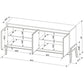Manhattan Comfort Gales 63" Mid-Century Modern Sideboard In Black